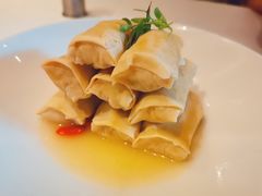 鸡汁荠菜百叶包-玫瑰厅上海菜(兴国路店)