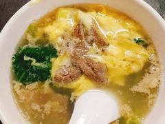 牛肉杂酱粉、猪肝蛋汤-珠宝街老左杂酱面馆