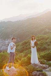 海边绿景客片-巴黎婚纱摄影工作室