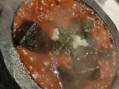 鲍鱼汁石锅养身手工黑豆腐-宴昆山·私房菜(春晖店)
