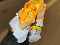 -小红车炸蛋葱油饼