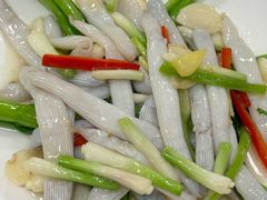 姜葱炒沙虫-巫记鸡饭店