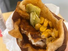 -小红车炸蛋葱油饼