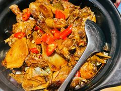 姜辣鸽王煲-小金鬼·煎饺·鸽子汤