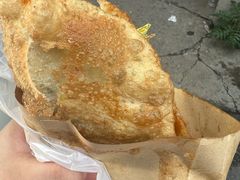 -小红车炸蛋葱油饼