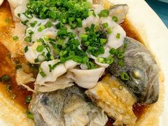 特色香葱淋鲈鱼-粤·向群饭店(泮塘路店)