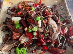 维菜炒坛子肉-宋记冕宁土菜馆(海门渔村二店)