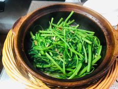 啫啫虾酱空心菜-熠盛粤味(永康路店)