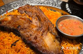 Fruitwood-Roasted Beef Brisket with Smoked Rice