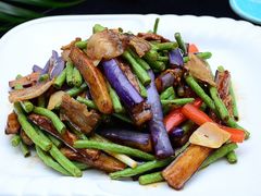紫苏炒豆角茄子-秋色客家菜(南山店)