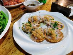 蒜蓉粉丝蒸扇贝-蓝湾碧波·老字号·疍家非遗海上餐厅