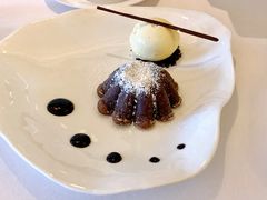 巧克力蛋糕配香草冰淇淋-Jean Georges