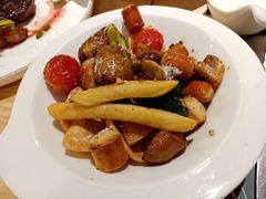 烤香肠配蘑菇-刀叉遇上筷子中西融合餐厅(和平店)
