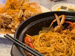 黄金蟹黄面-不仔客海鲜·烧烤·270度海景餐厅(大东海店)