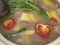 清汤豆米中锅-黔府豆米火锅野菜馆(南马店)