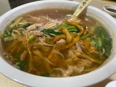 青菜榨菜肉丝面-笑云开汤包店(网巾市店)