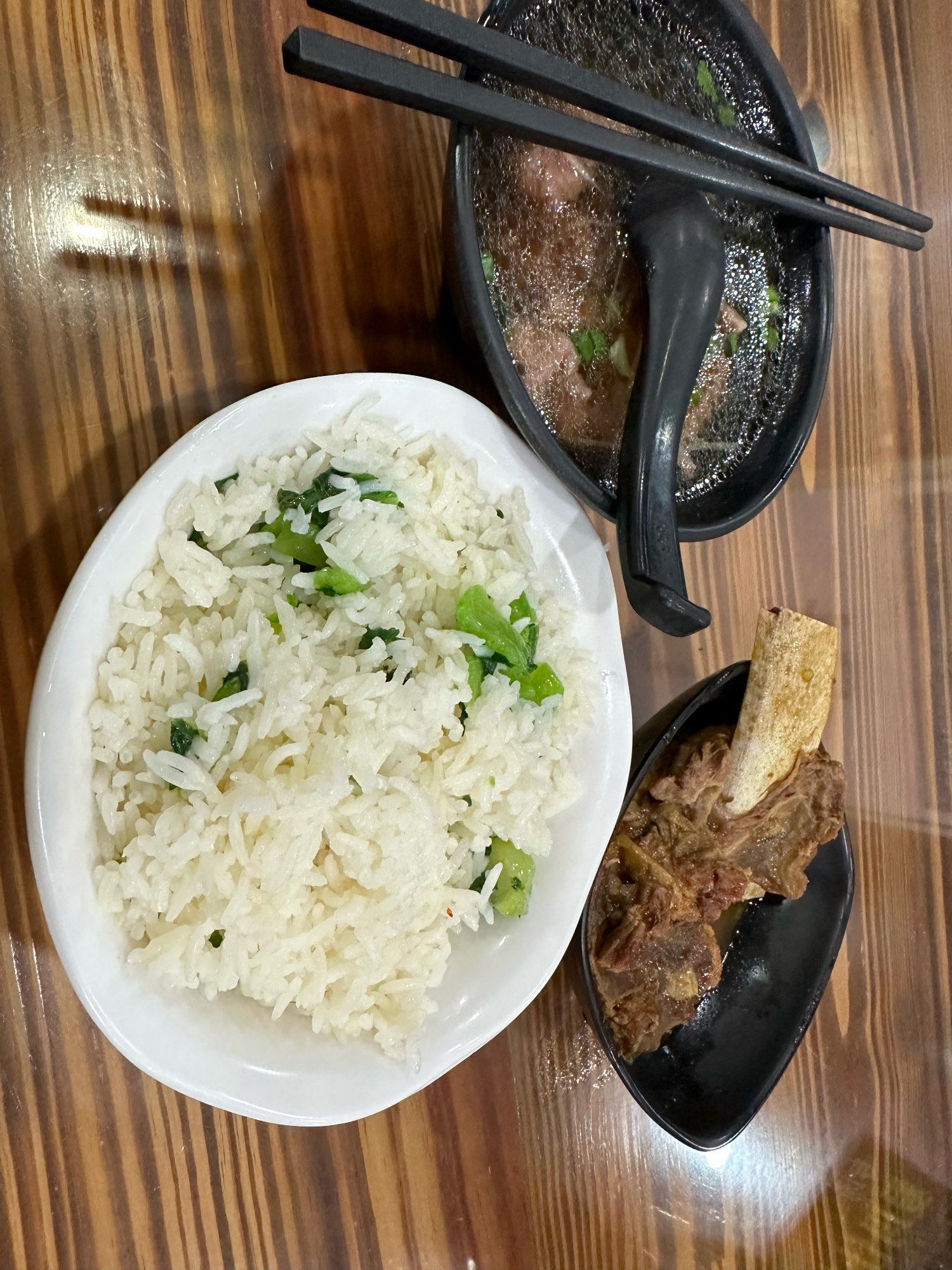 牛排,牛肉羹,咸饭