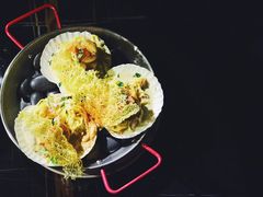 炙烤元贝风干火腿面-wann lounge 低温慢煮牛排·清吧
