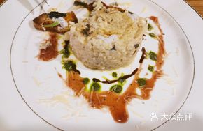 Truffle Wild Mushroom Risotto with Pan-Seared Foie Gras