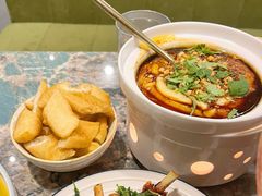 稀豆粉配油条-浩海火燒雲傣家菜(芮欧百货店)