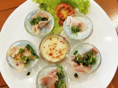 猪肉椰浆细面-蝶豆花蓝面条