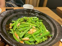 砂锅生啫芸豆丝-邹开喜·炭炉鸡煲·海鲜火锅(虹口足球场店)