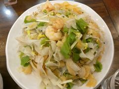 招牌虾仁炒五色沙河粉-沙河粉村·国家非遗传承(云台店)