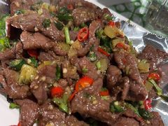 锡纸香菜黄牛肉-渔语鱼新川菜Bistro(万象天地店)