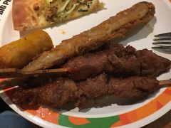 炸羊肉串-比格比萨自助(西单明珠餐厅)