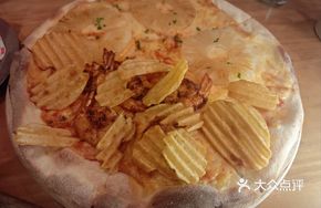 Crispy Shrimp Pineapple Pizza