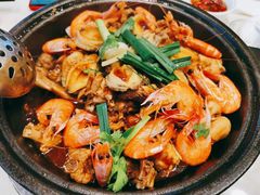 -蜀八婆鲍鱼鸡煲虾(宝安坪洲店)