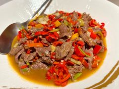 小炒黄牛肉-千百味红餐厅·江西菜(绿地双子塔店)