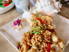 鲜绣球菌爆炒响螺片-三利音·浦之舟(滨江大道店)