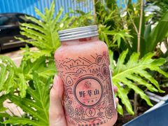 心动水蜜桃草莓-野萃山·潮汕厚果汁(十亩地店)