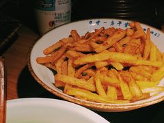 咸蛋黄炒茄子-吃饭皇帝大(解放西路店)