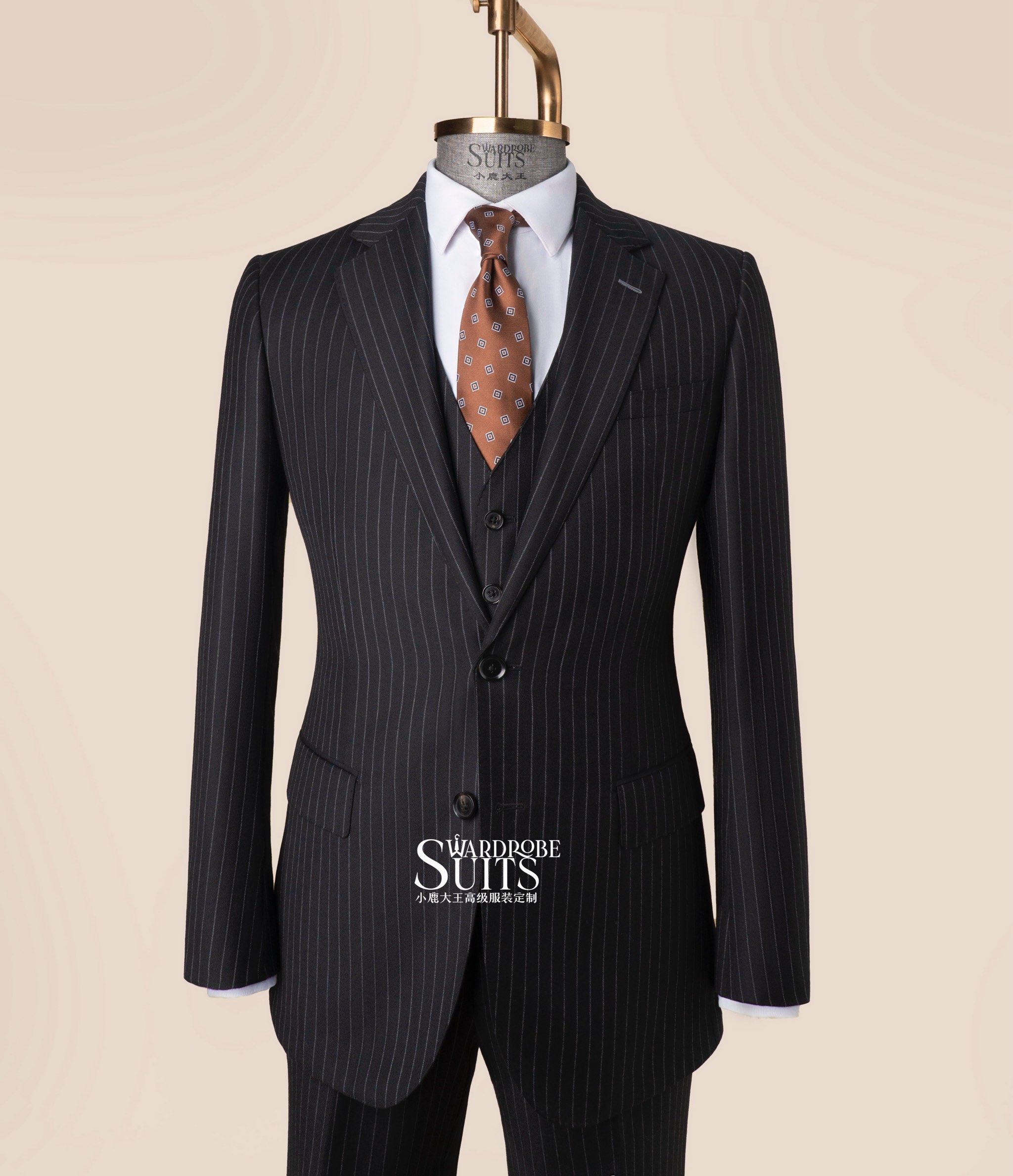 条纹西服英式风格设计搭配