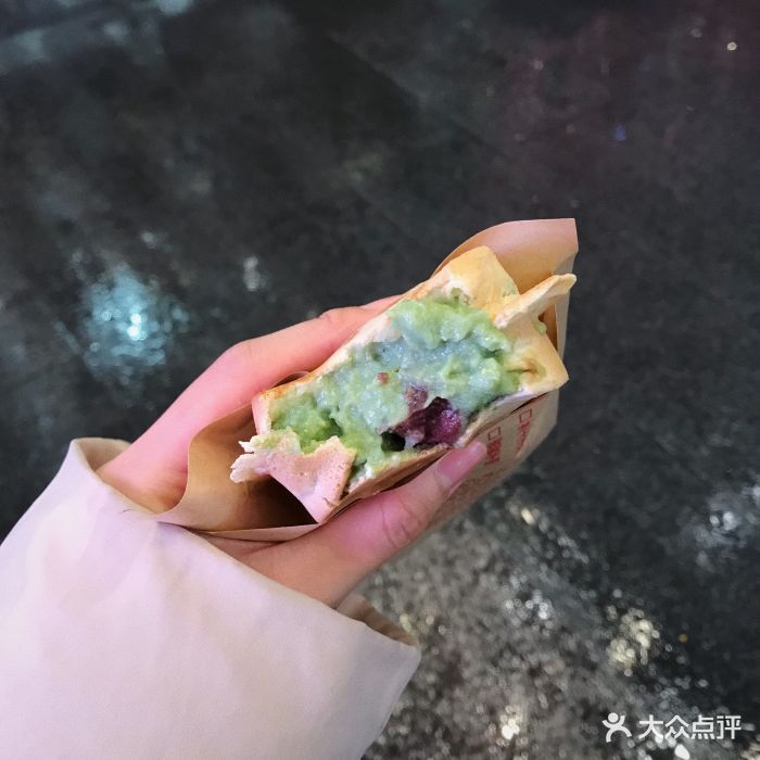 抹茶红豆车轮饼