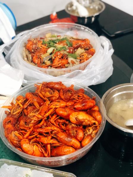卤虾打包美团外卖龙虾图片卤虾外卖打包图片绝味卤虾外卖蒜蓉龙虾外卖