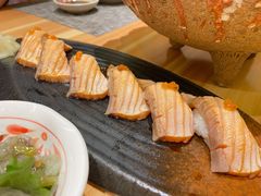 炙烤三文鱼腩寿司-大岛日本料理铁板烧(南通大饭店)