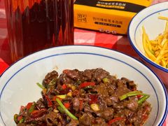 爆炒雪花牛腱肉-荆九爷爆炒桥头三嫩(浙大店)
