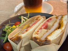 厚切猪排芝士三明治-玲婧胡同·生日蛋糕·餐厅(嘉里城店)