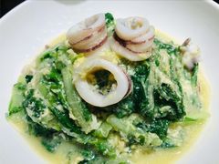 笔管鱼炒小白菜-必点海鲜·鲅鱼水饺(鞍山西道店)