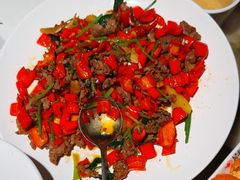 小炒黄牛肉-吴越荣记·苏州菜·松鼠桂鱼(月光码头店)