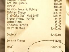 账单-莫尔顿牛排坊(威尼斯人店)