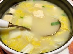 鸡汤小白菜煮榆林豆腐-西贝(上海我格广场店)