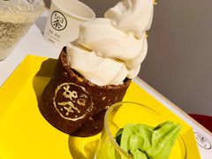 桂花抹茶冰淇淋-茶是一枝花泡茶店