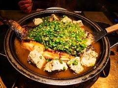 翡翠青椒烤黔鱼-烤匠麻辣烤鱼(环球中心店)