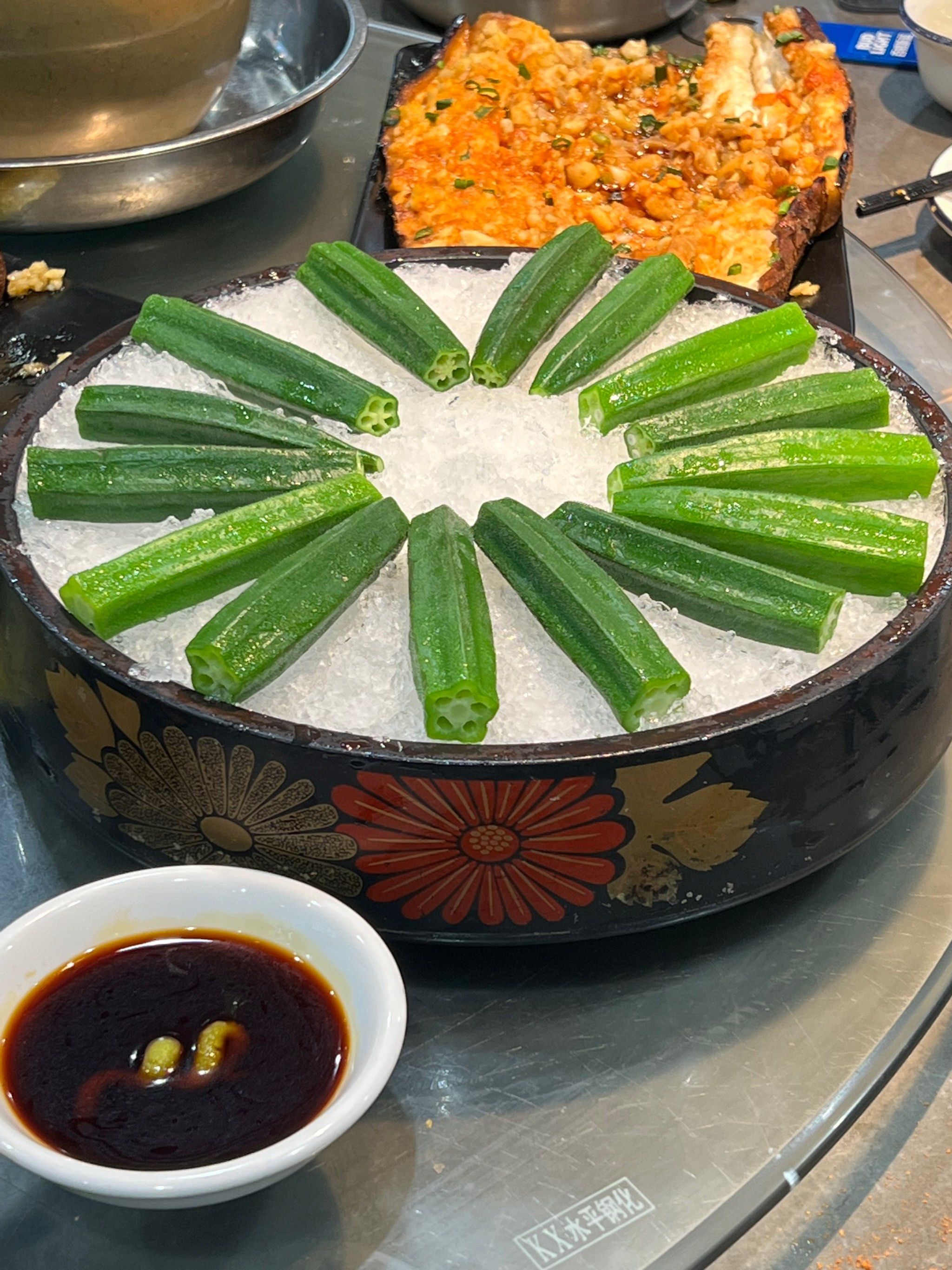 没吃过这么好吃的冰镇秋葵 在佛山