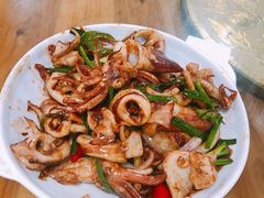 酱爆鱿鱼筒-田源农家饭店·窑鸡王·海鲜(东部湾·融创店)