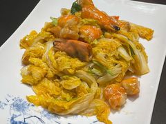 明虾烧菜芯-东莱馋房(陆家嘴店)